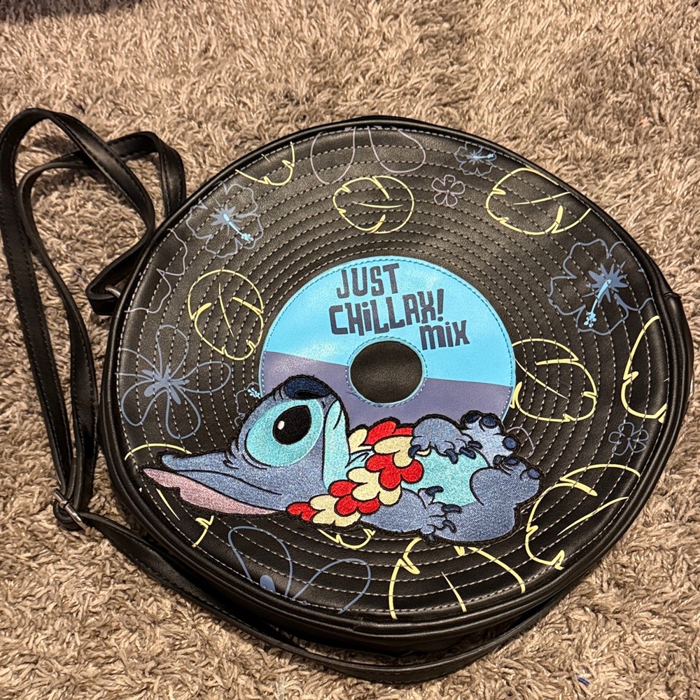 Disney Black and Blue Stitch Crossbody Bag